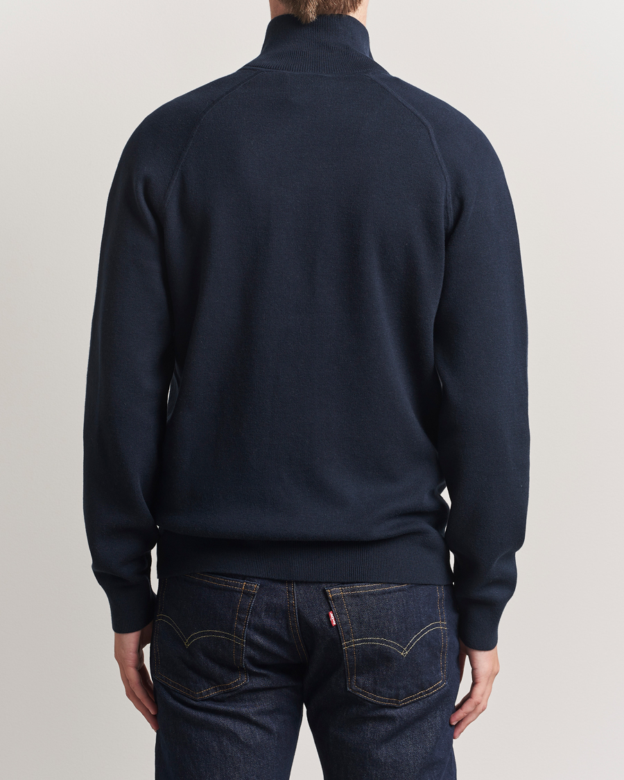 BOSS BLACK Idino Knitted Full Zip Dark Blue