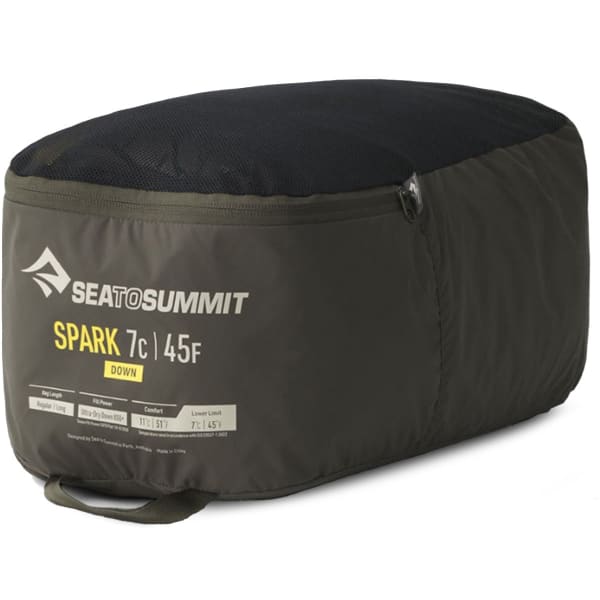 Sac de couchage SEA TO SUMMIT SPARK 7C/45F DOWN SLEEPING BAG LONG BLACK/YELLOW