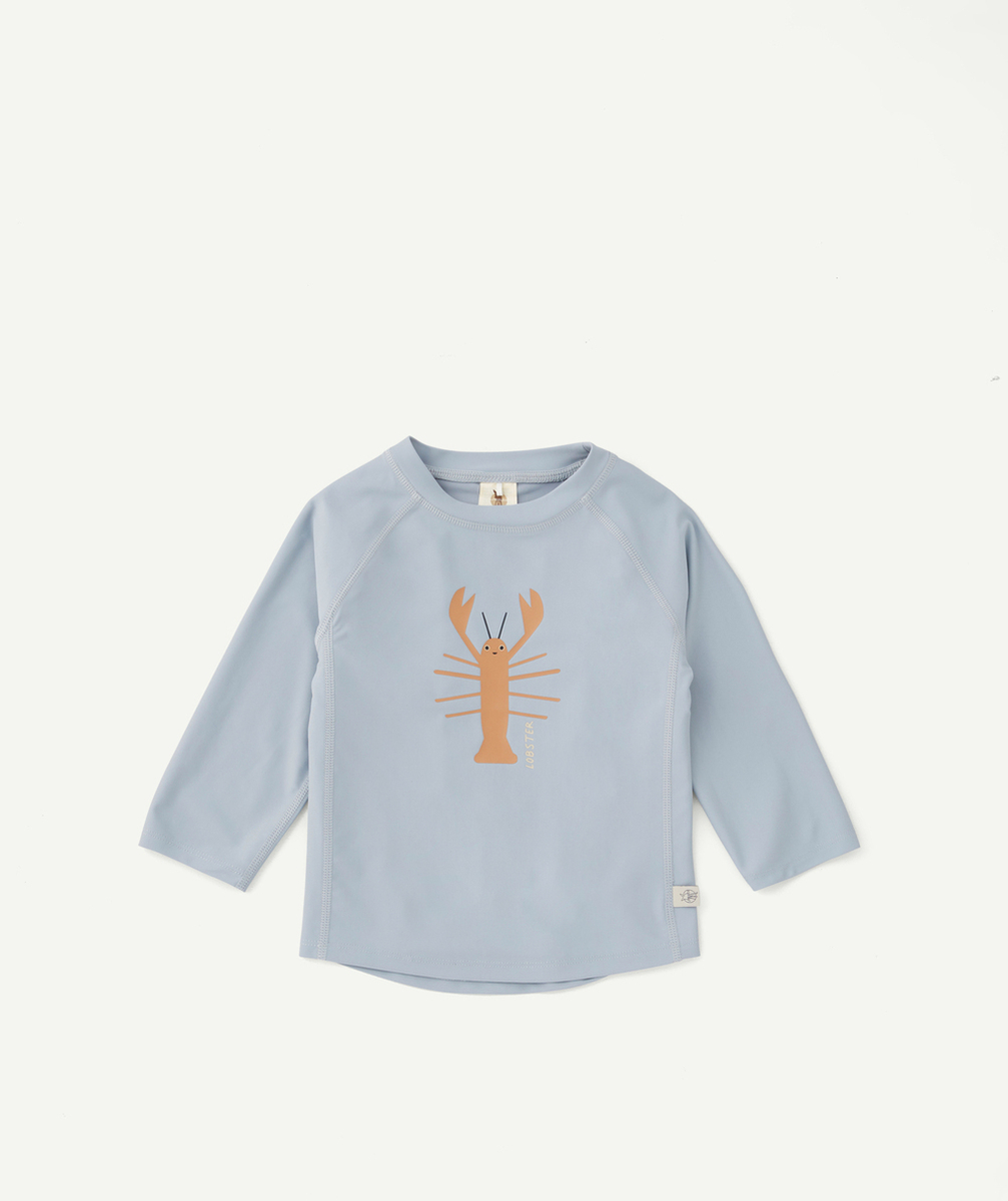 LASSIGT-SHIRT ANTI-UV BÉBÉ BLEU IMPRIMÉ ÉCREVISSE