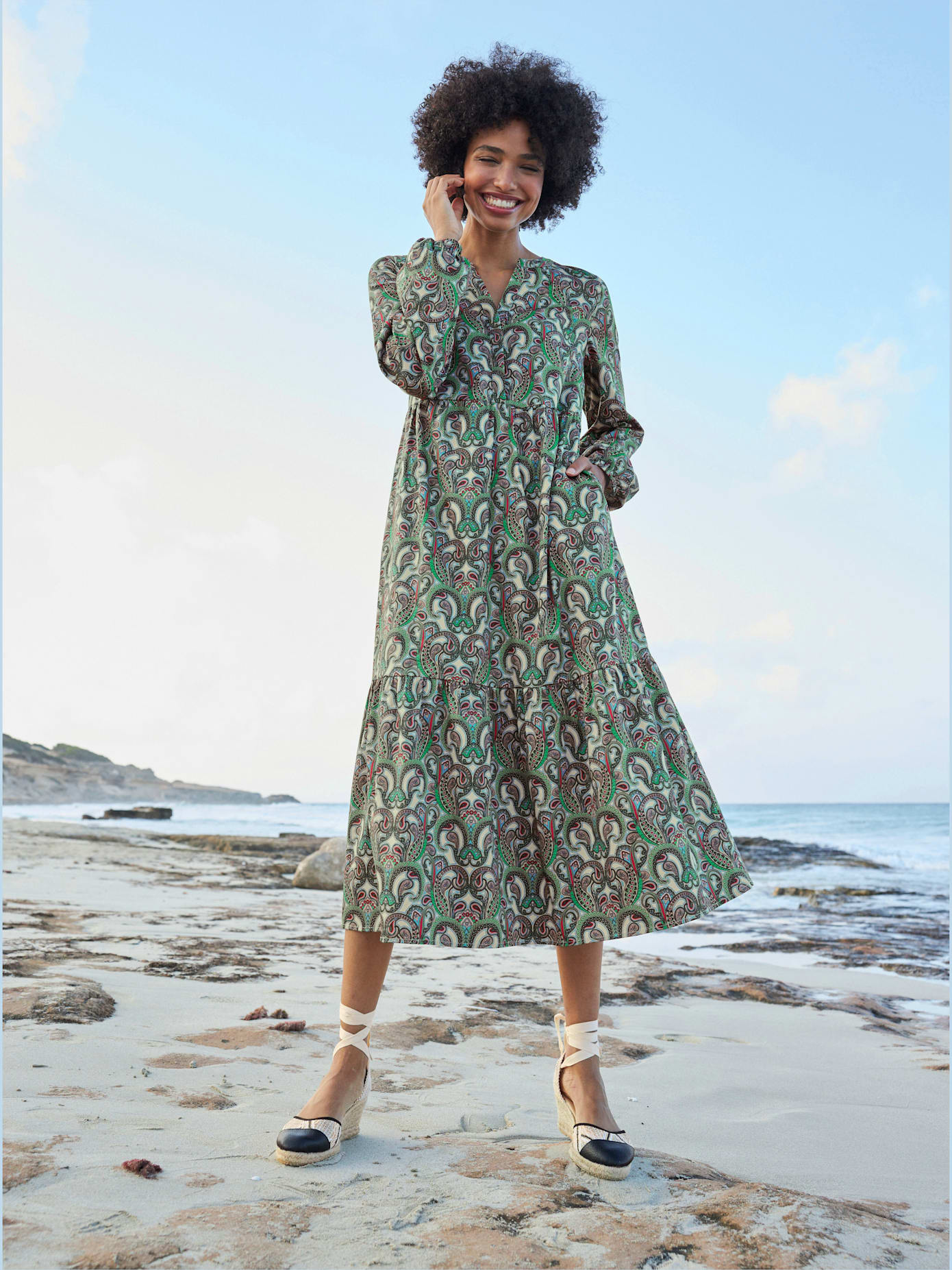 Robe imprimée qualité tissée