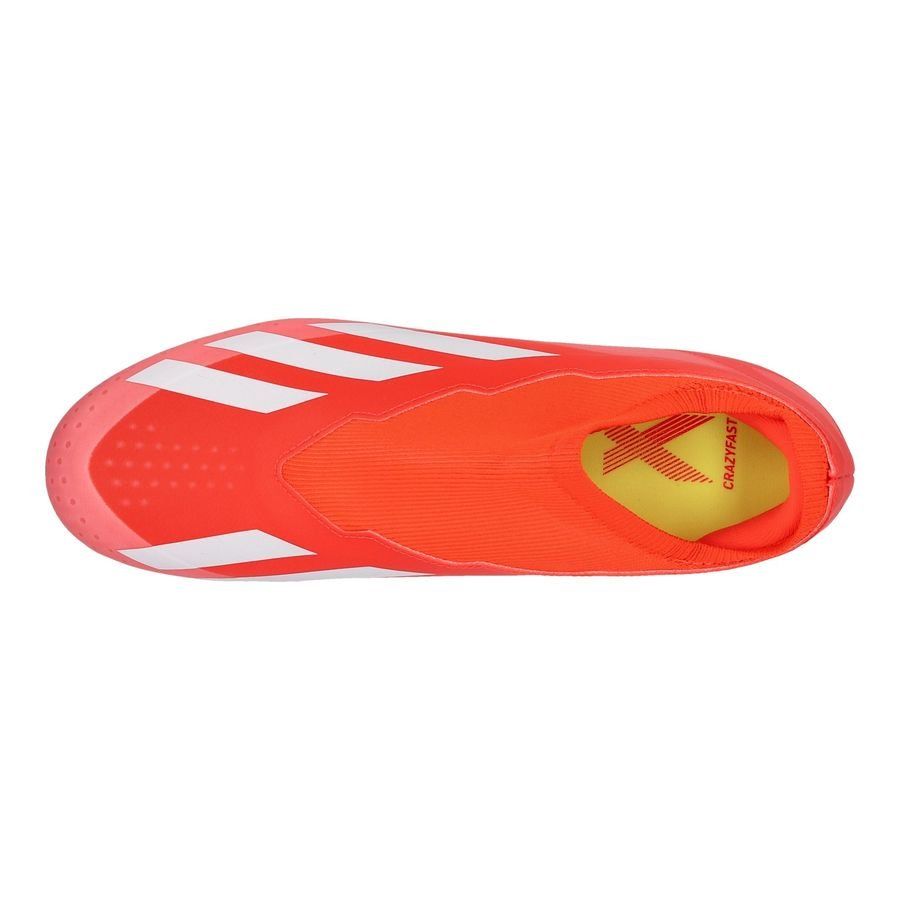 adidas X Crazyfast League Laceless FG Energy Citrus - Rouge/Blanc/Jaune