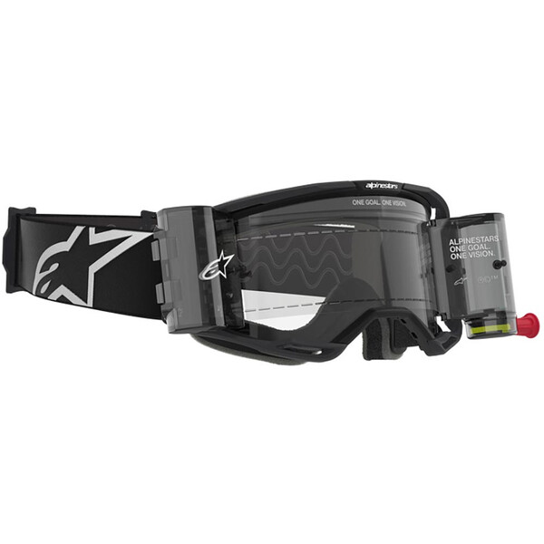 Alpinestars - Masque Vision 8 Corp Roll-Off Noir / Blanc / Transparent