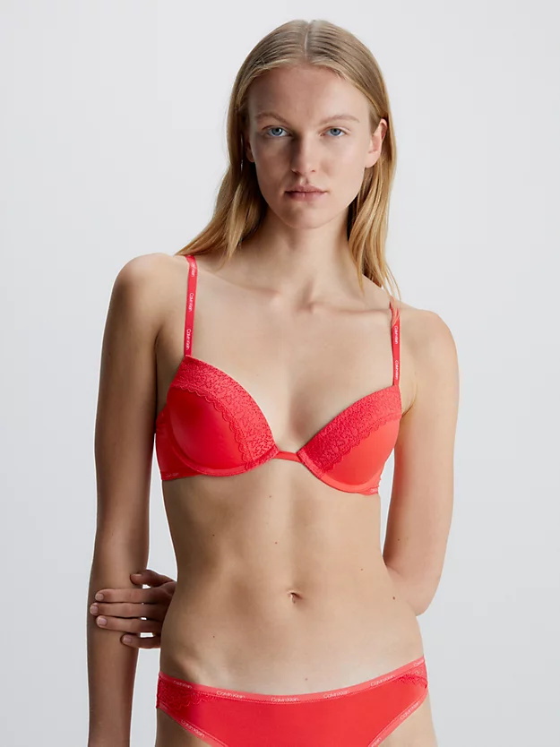Sutiã Push-Up com Decote em V Profundo e Design Sensual