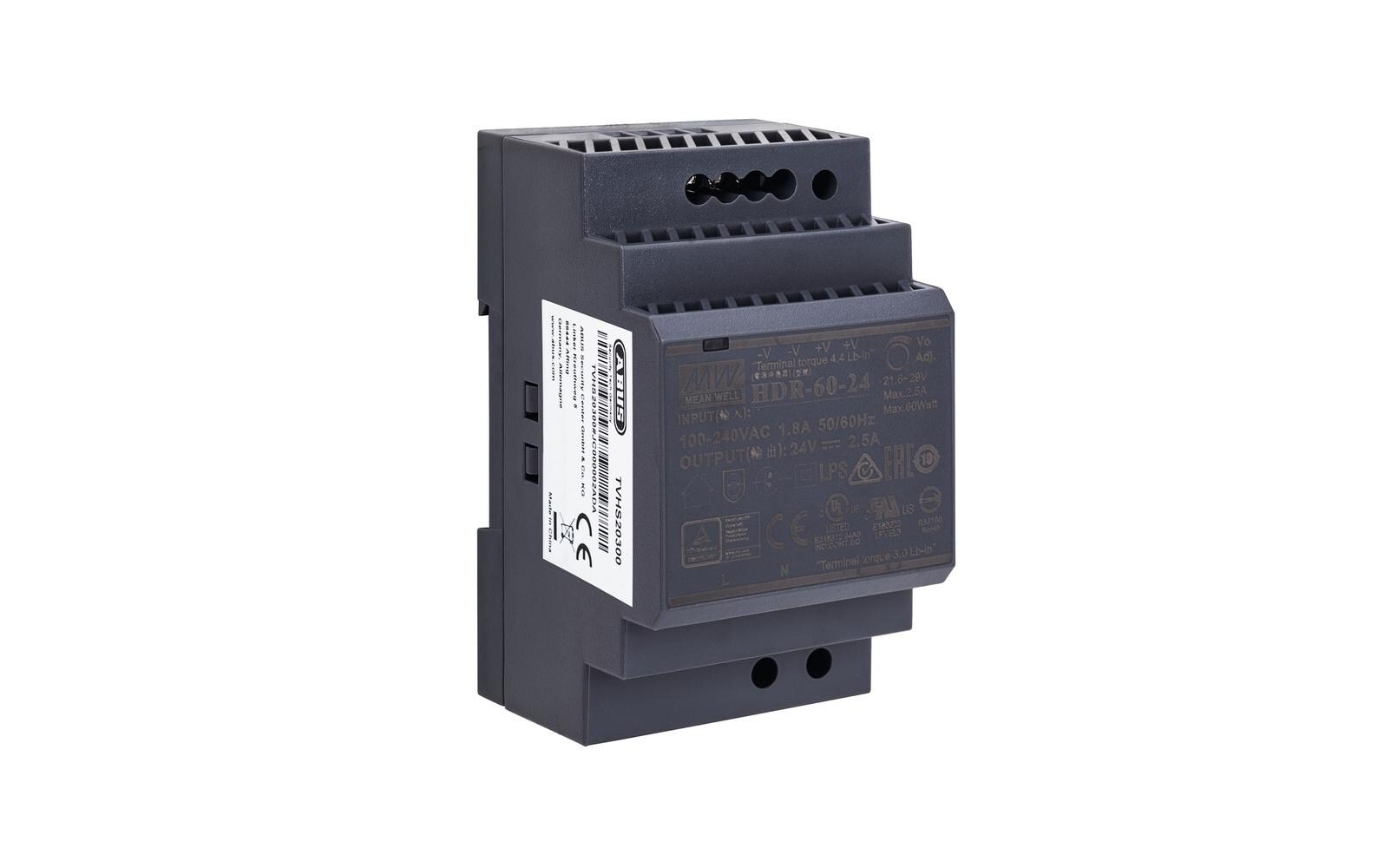 Netzteil TVHS20300 24V DC für Hutschiene<br>Stromversorgung für 2-Draht Videomodul