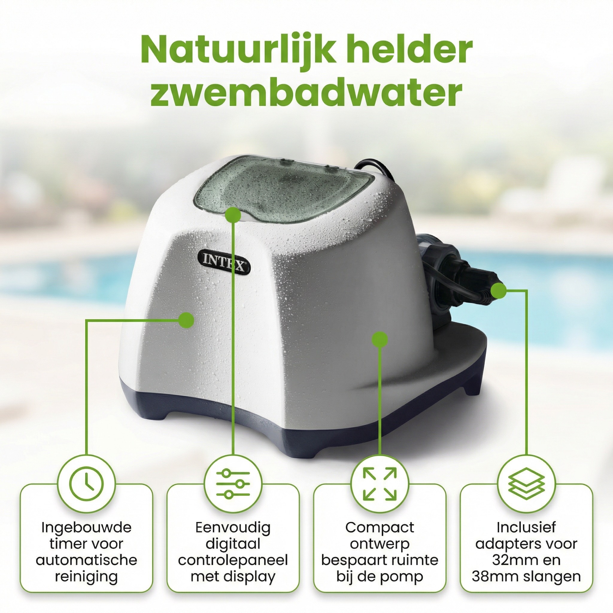 Intex QS500 zoutwatersysteem - 26500 liter