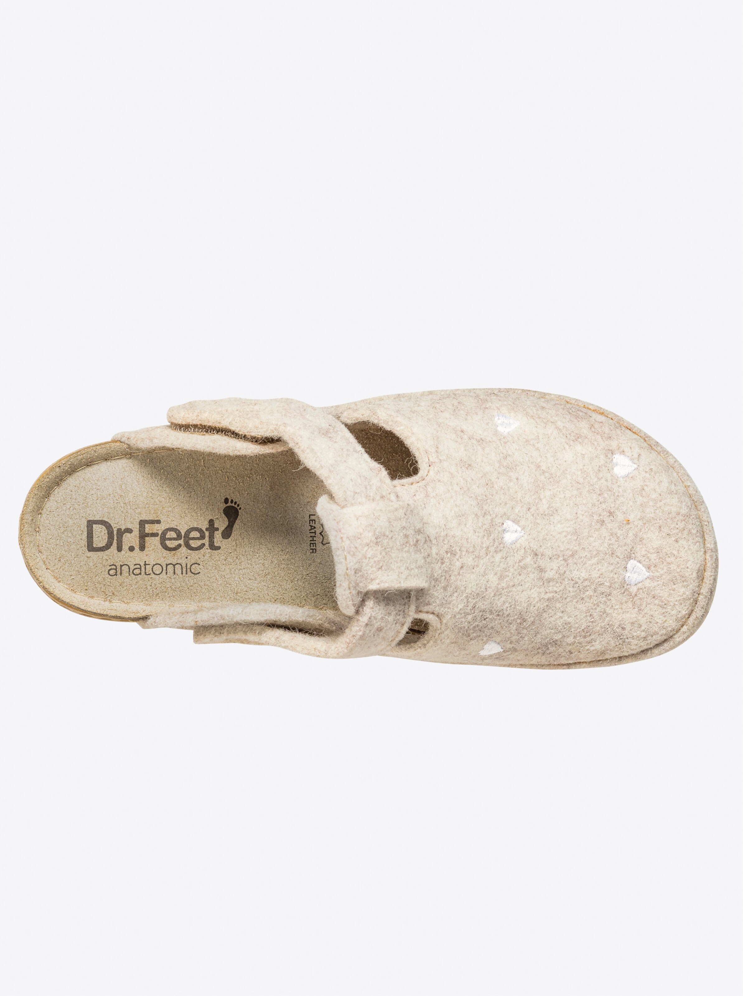 Dr. Feet Hausschuh in natur