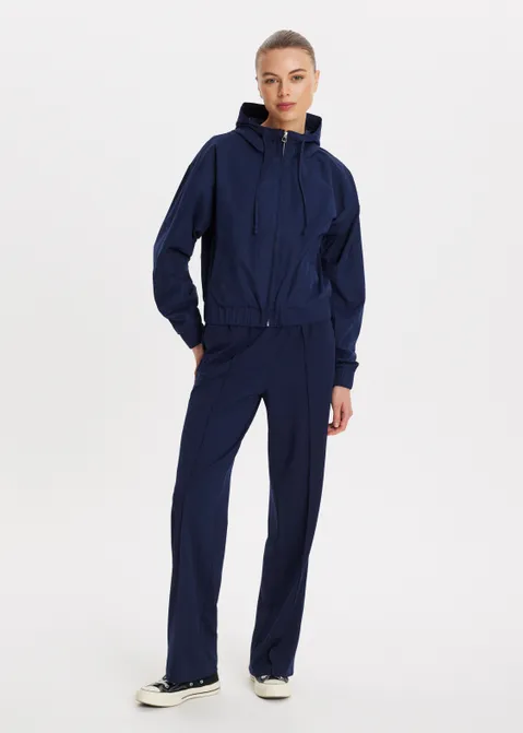 Jas met capuchon blauw (BLW.D)