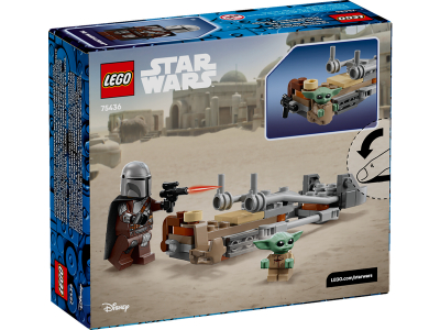 LEGO De Mandalorian en Grogu's speederbike (75436)
