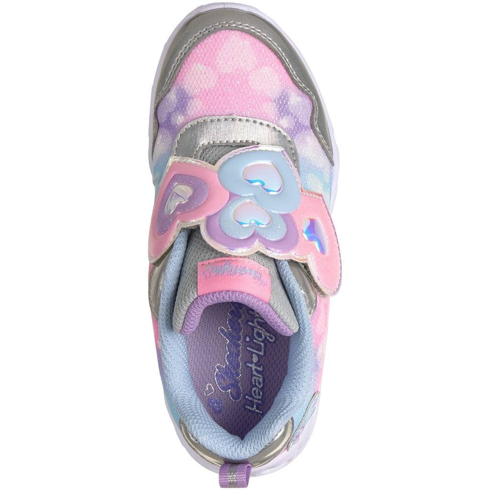Køb Skechers Silver Heart Lights Lovin Reflection