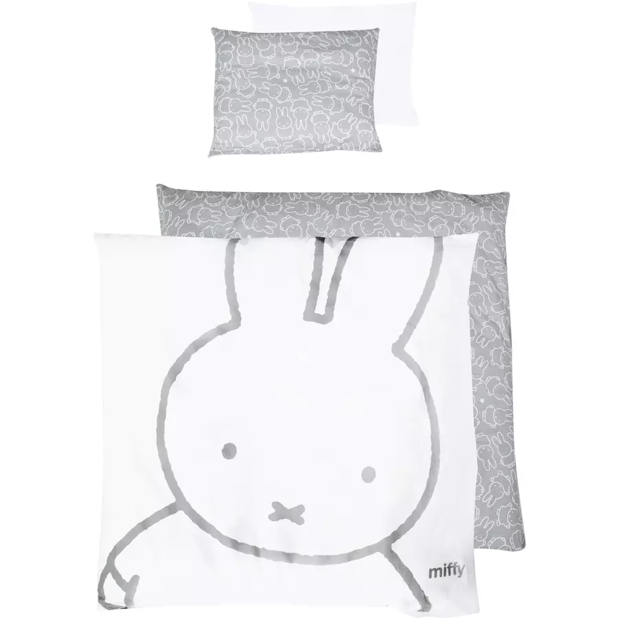 roba Wiegenbettwäsche 2-teilig Miffy® 80 cm x 80 cm