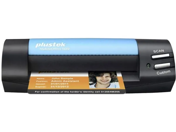 Plustek MobileOffice S602 - Kortscanner - Contact Image Sensor (CIS) - A6 - 1200 dpi x 1200 dpi - op til 800 scanninger pr. dag - USB 2.0