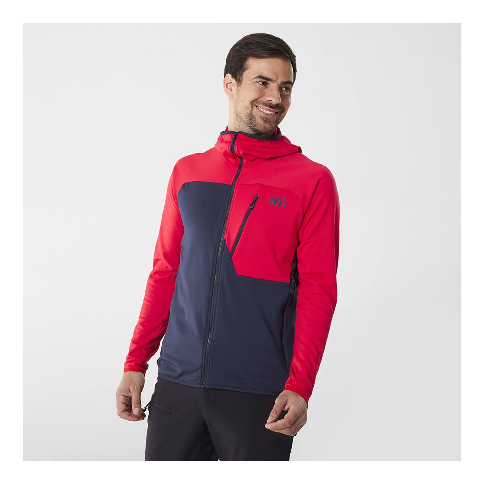 Millet SENECA - Polaire Homme saphir/rouge