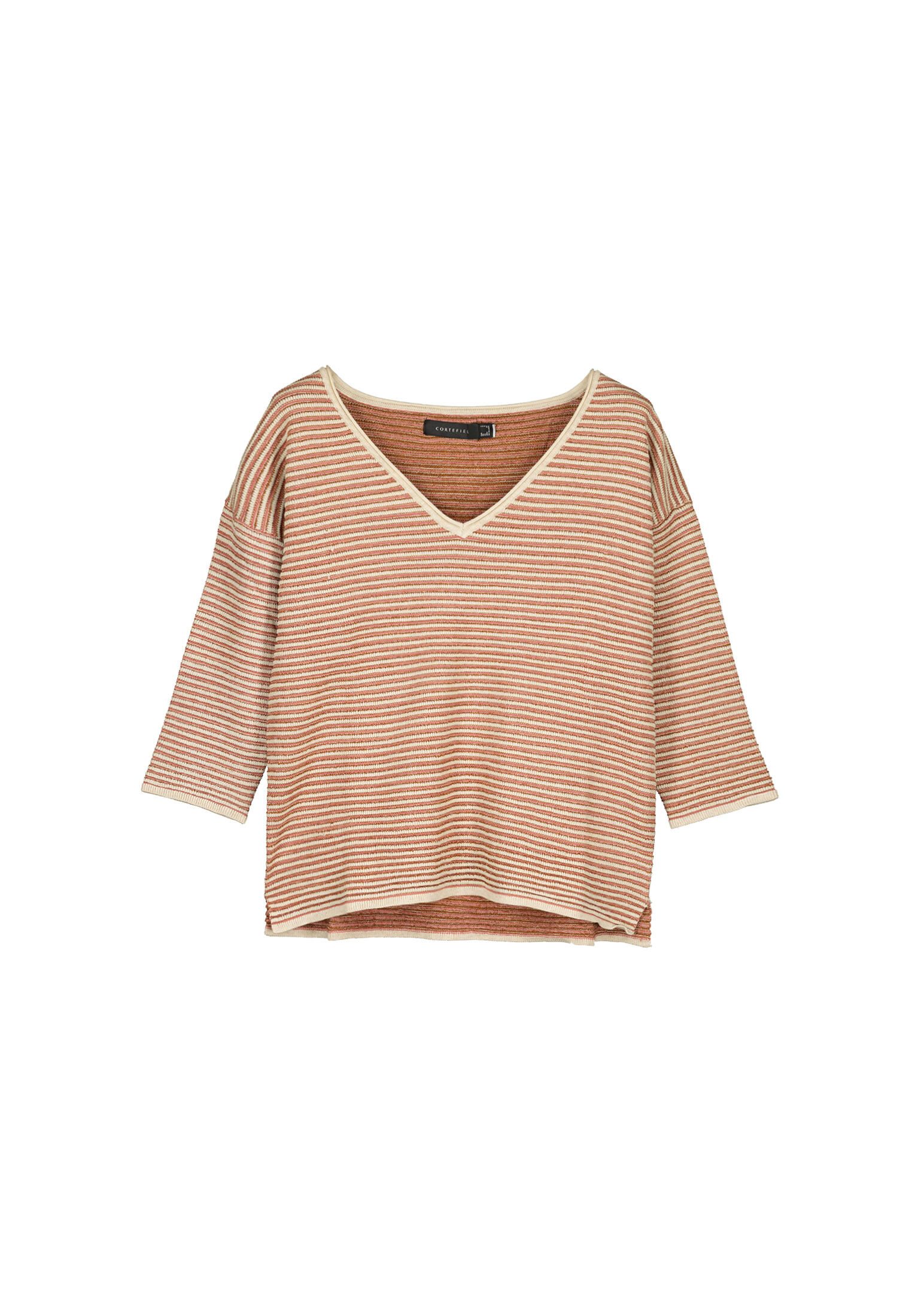 Camisa canelada de viscose Ecovero - Rosa