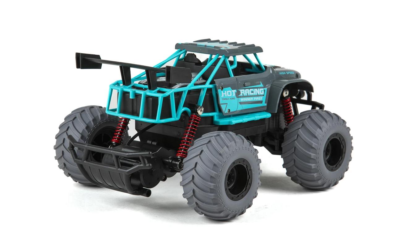 Monster Truck Hot Racing Blau, 1:14Akku-Betriebenes RC Off-Road Auto für Kinder ab 6 Jahren