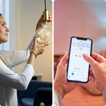 WiZ Connected LED globe E27 60W filament helder koel tot warmwit licht dimbaar