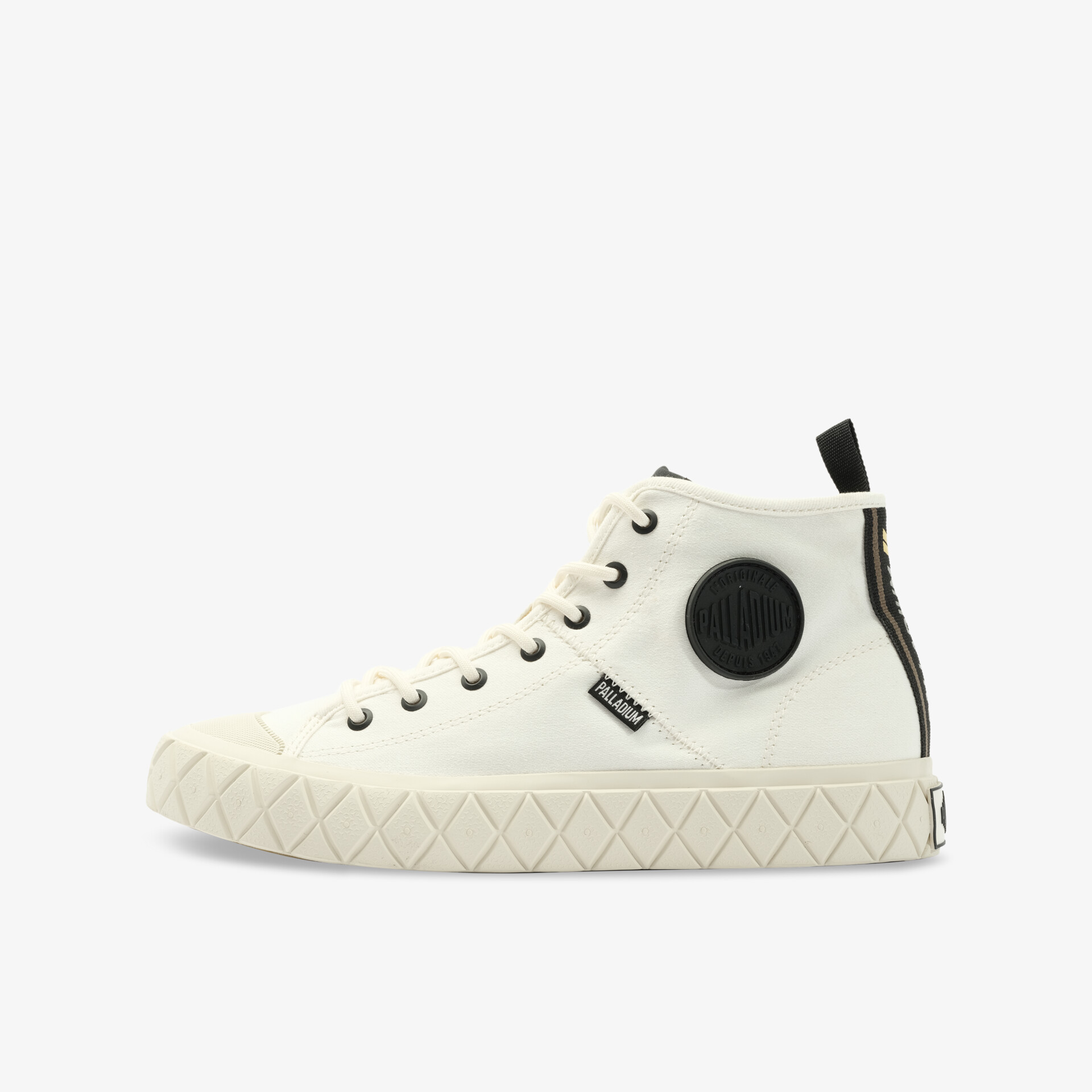 PALLADIUM PALLA ACE MID SUPPLY STAR Damen Leinenschuhe weiß