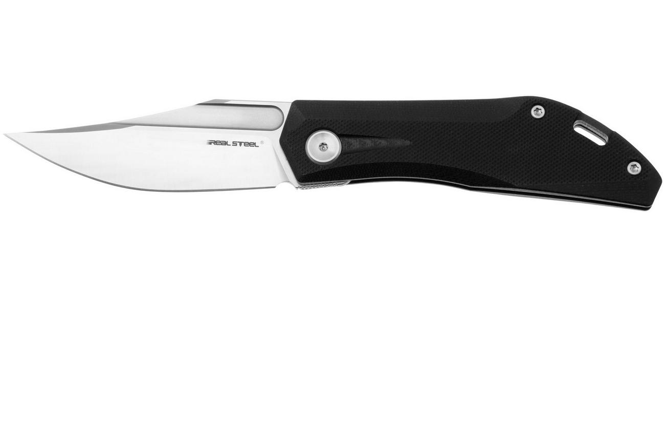 Real Steel Ventus Lite 7051SB Satin D2, Black G10, zakmes