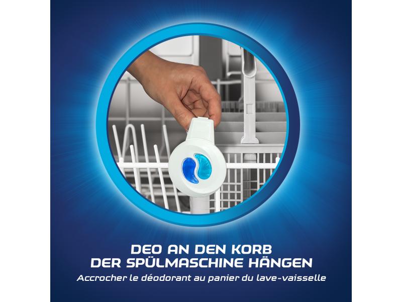 Finish Spülmaschinenpflege Deo Geruchsstop 1 Stück Geruchsneutralisierung für die Geschirrspülmaschinen