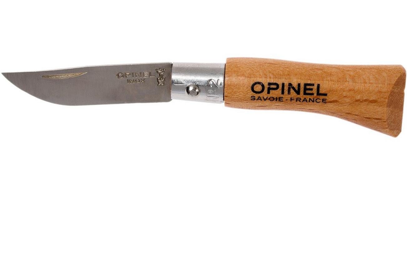Opinel zakmes No. 2 Classic, RVS, lemmetlengte 3,5 cm