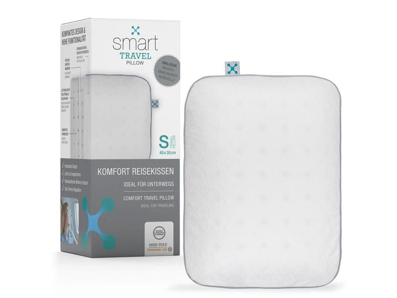 Smartsleep Nackenkissen Travel S 40 x 30 x 10 cm Ergonomisches Reisekissen