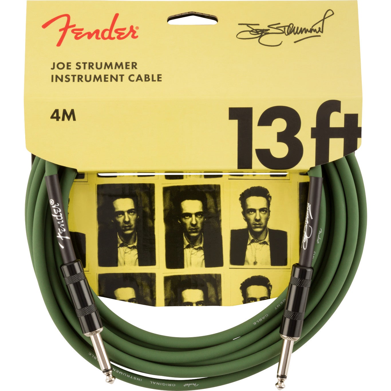 Fender Strummer Pro 13' Drab Green signature instrumentkabel 4 meter