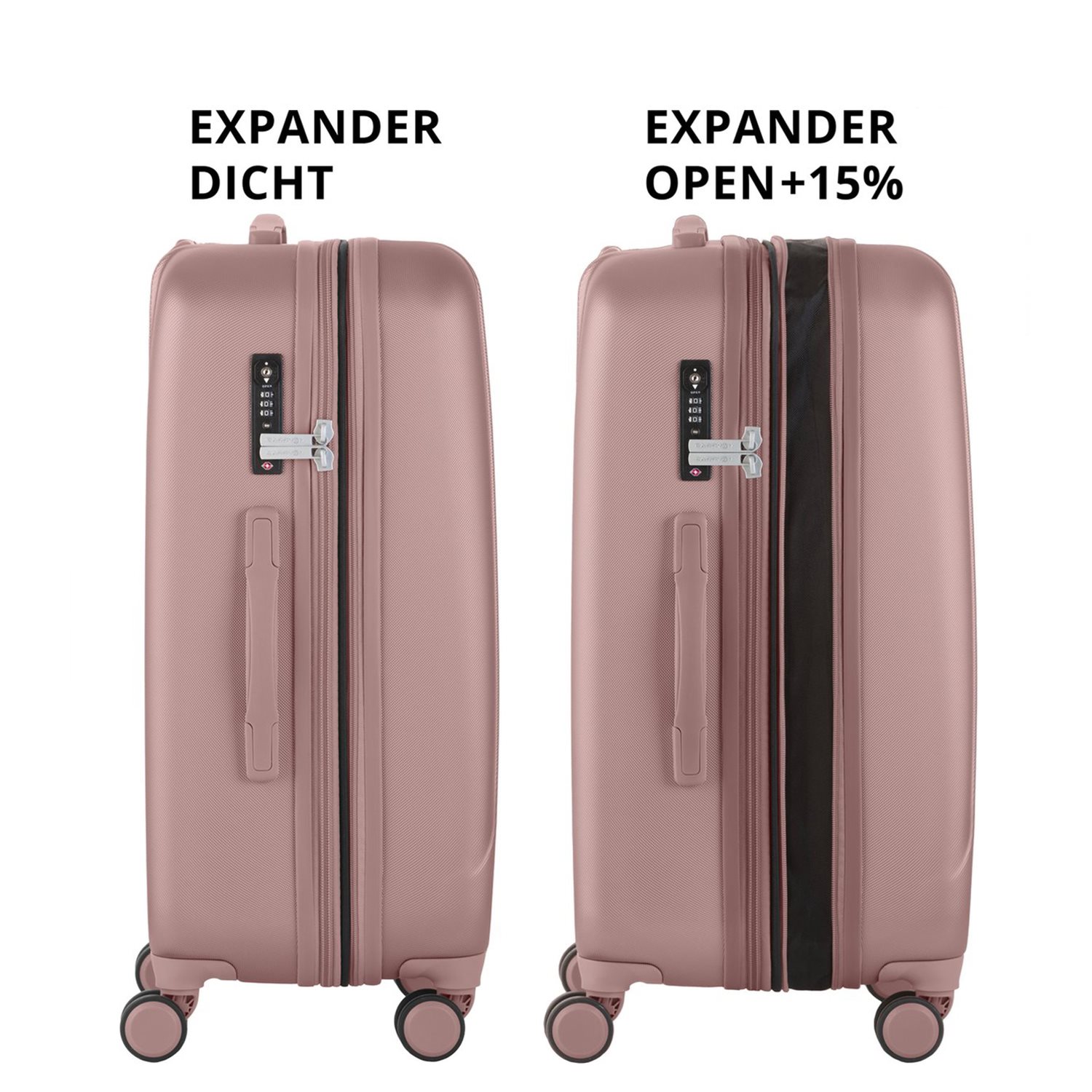 CarryOn Skyhopper 4 Wiel Trolley 68 Expandable old pink