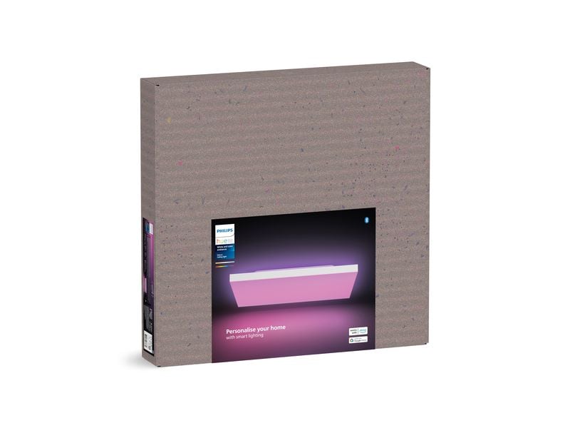 Philips Hue Deckenleuchte White & Color Ambiance Datura 600 Smartes Deckenpaneel mit Hintergrundbeleuchtung