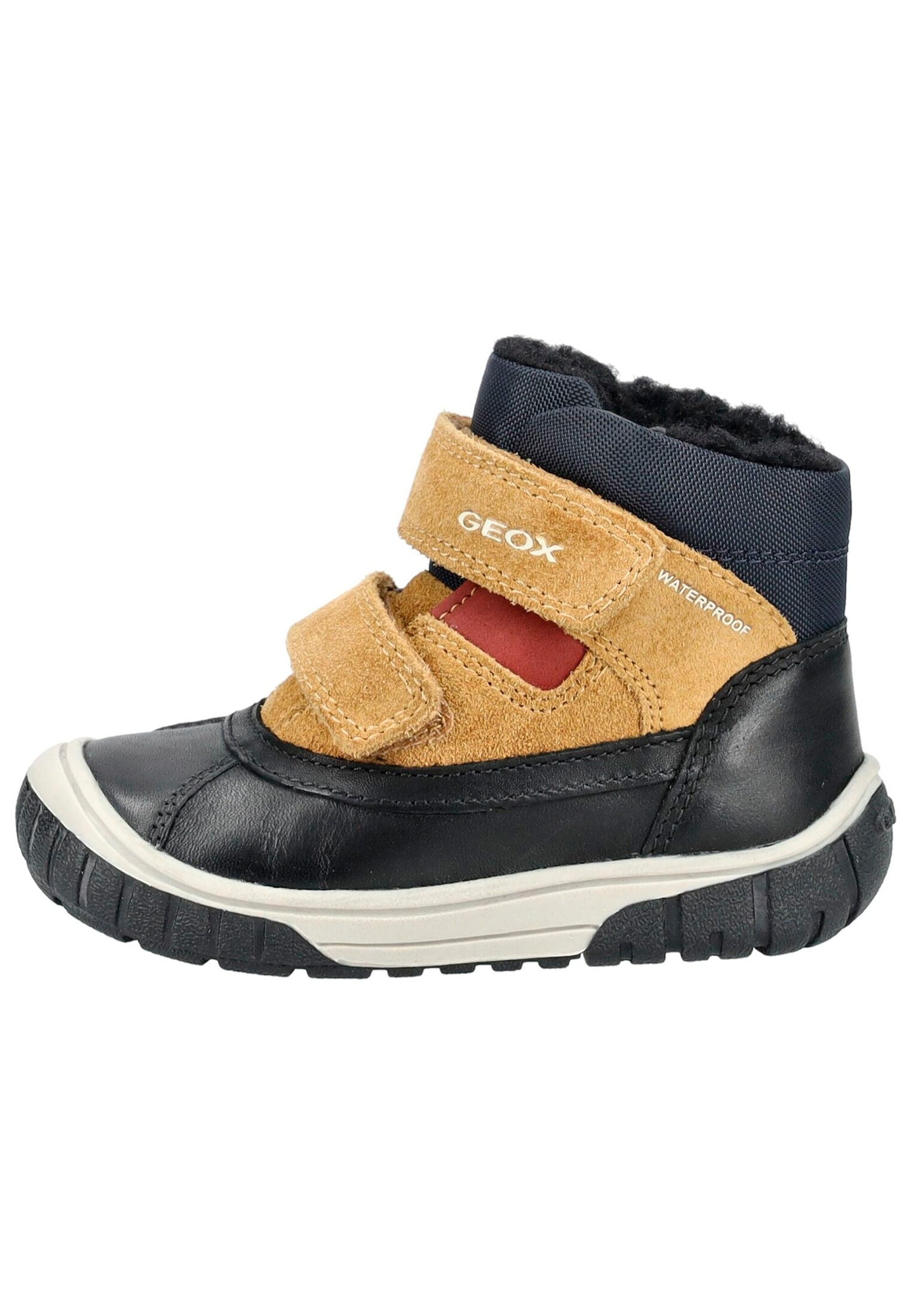 GEOX Stiefelette Schwarz/Gelb