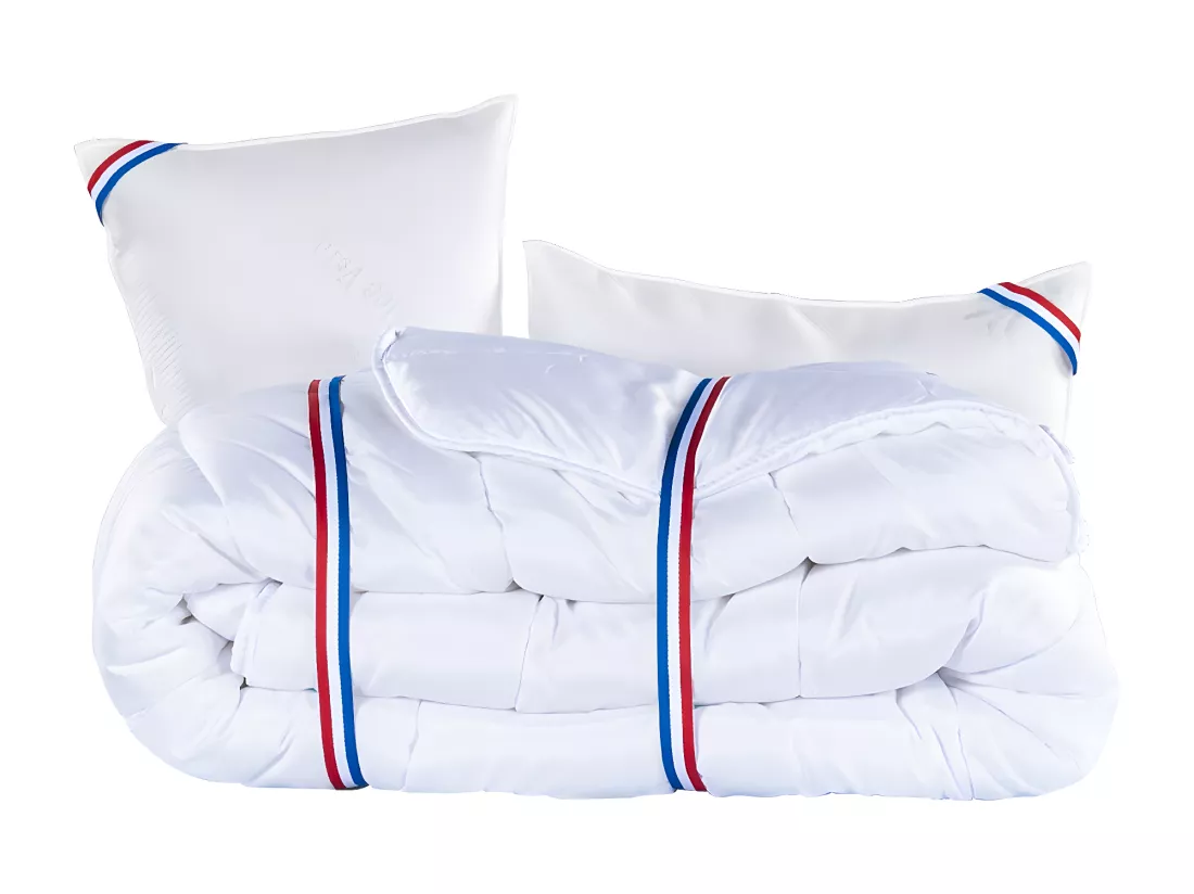 Matelas 160x200 cm, Sleeplux, 26cm, latex, ergonomique, haute densité+2 Oreillers+couette