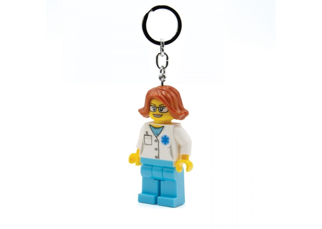 LEGO - Nøglering m/LED - Kvindelig Læge