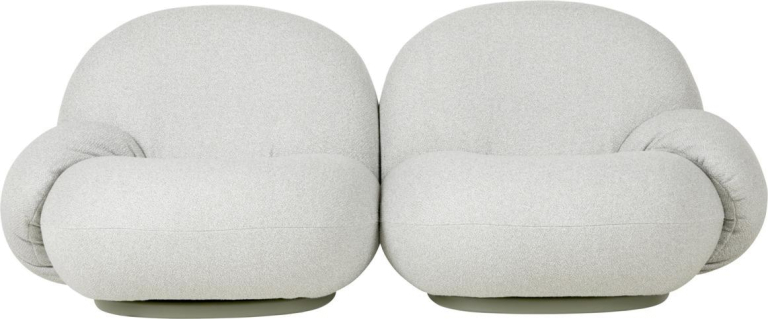Gubi Pacha 2-zits bank met armleuning buiten limonta plutarco 158