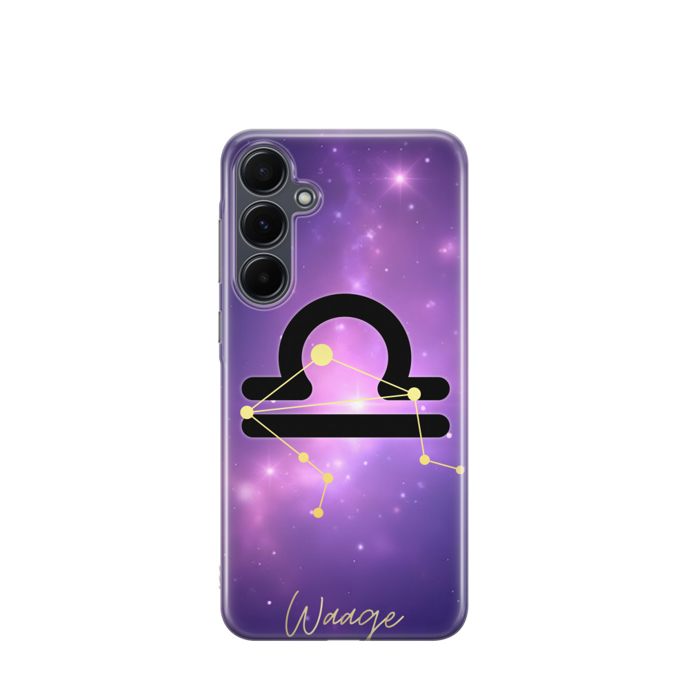 Samsung Galaxy A55 Gummi Hülle Waage 1 - Lila-Violett