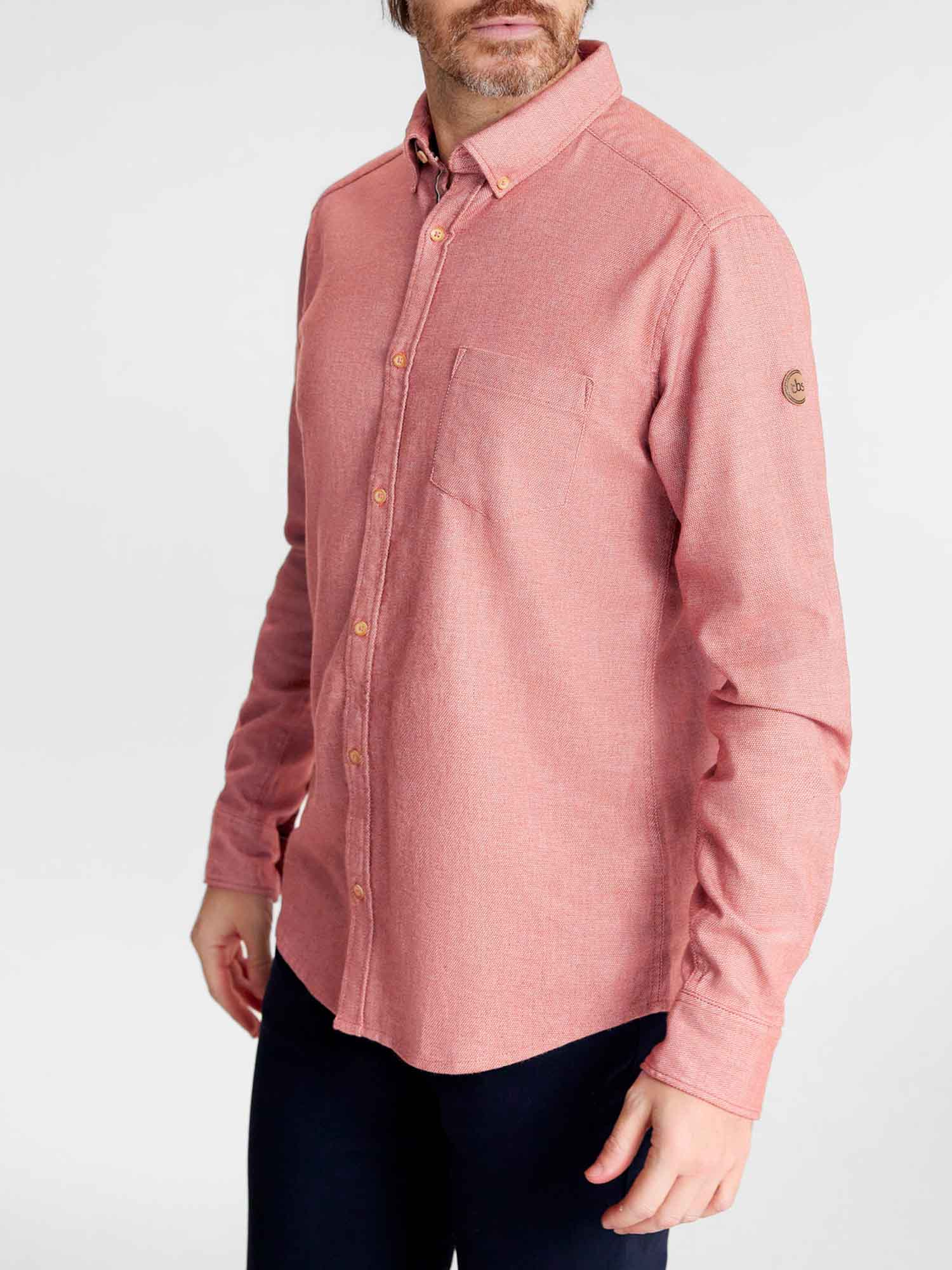 Chemise Homme Manches Longues Marron