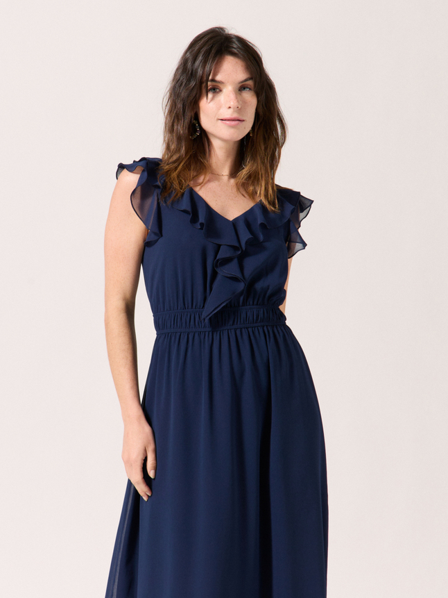 Robe longue cintrée