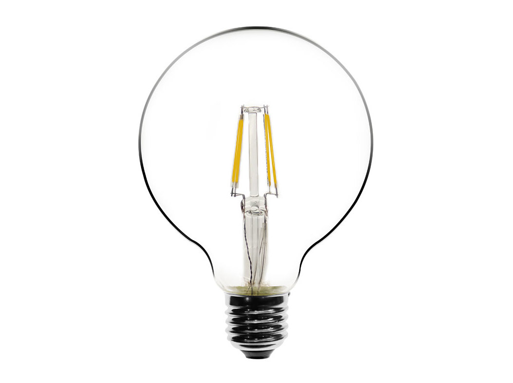 LÂMPADA LED AUCHAN E27 75W G95 LUZ AMARELA