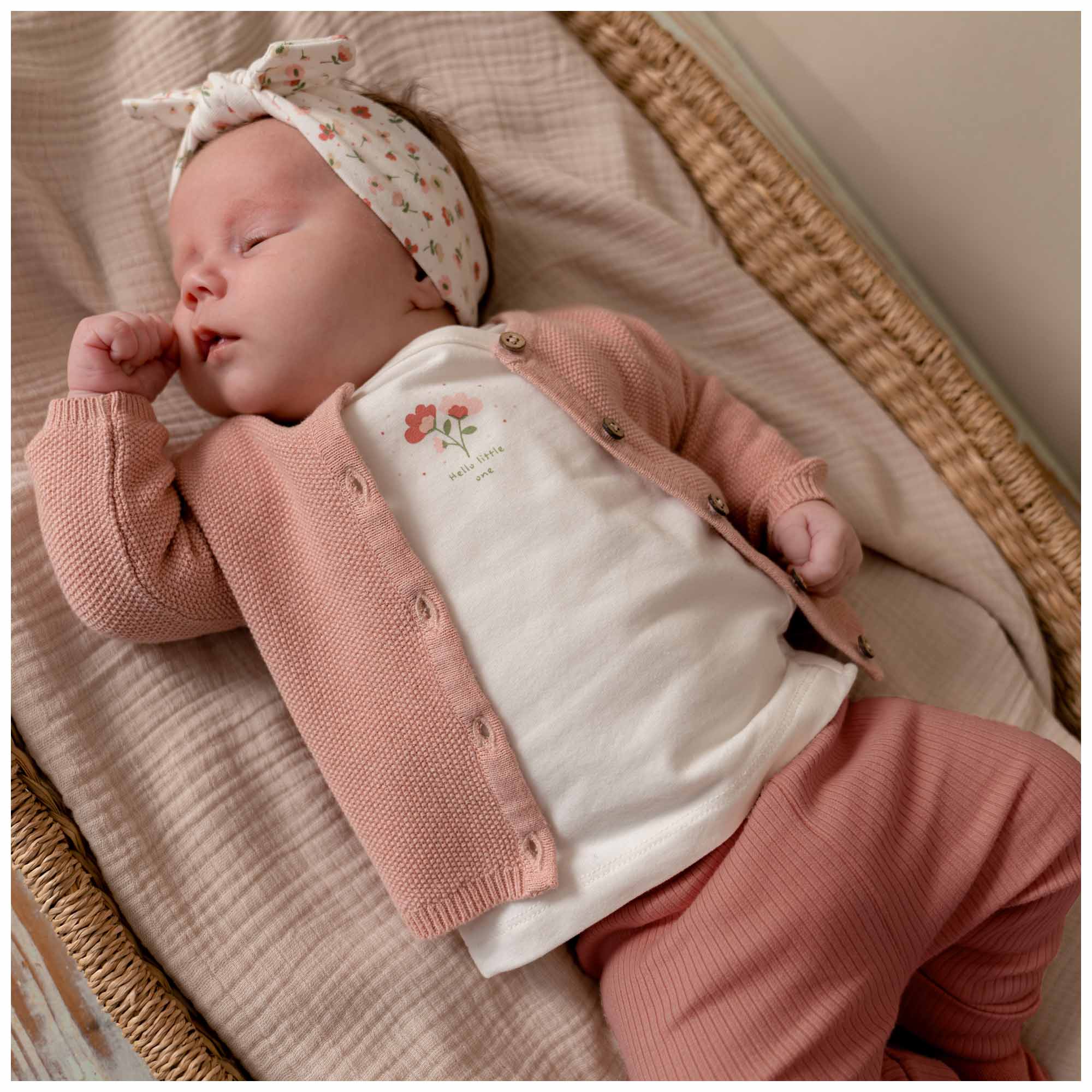 Prénatal newborn haarbanden 2-pack   roze
