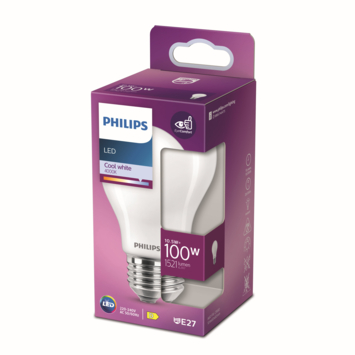 Philips LED peer E27 100W wit mat niet dimbaar