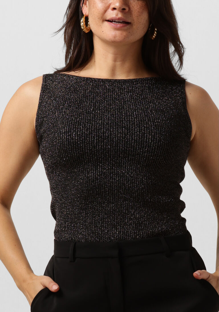 NEO NOIR zwarte neo noir top talia glitter knit top