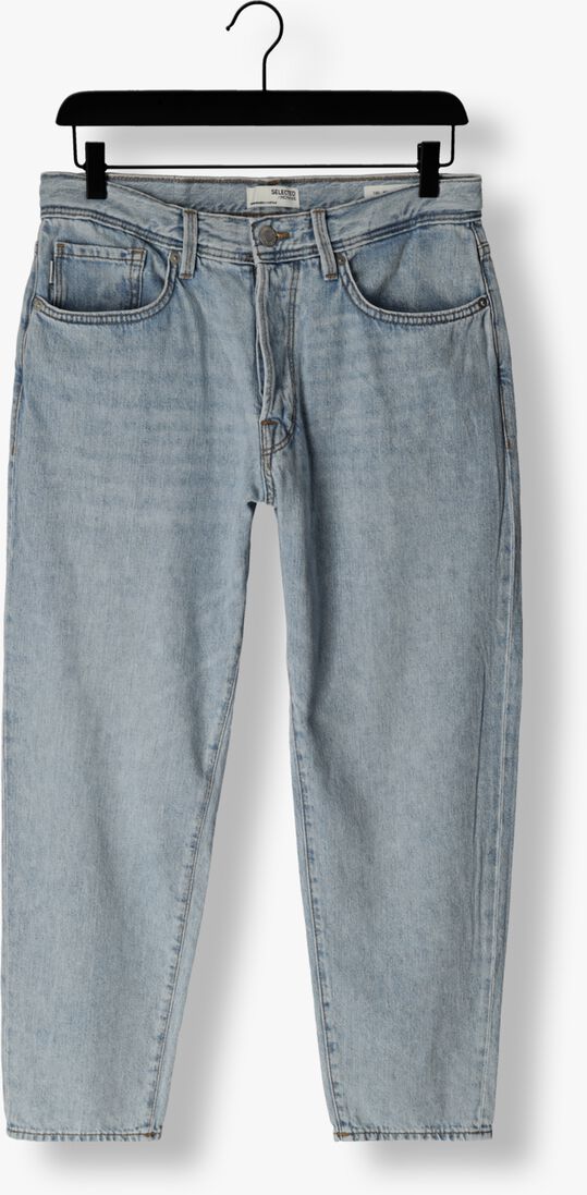 SELECTED HOMME lichtblauwe selected homme straight leg jeans slh180-relaxcrop aldu 5323 lb hemp jns