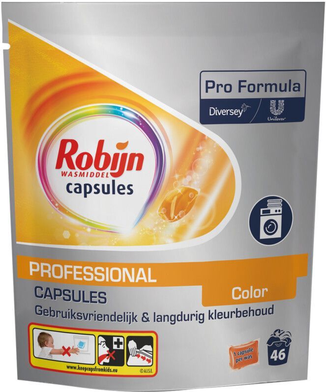 Robijn - Pro Formula - Wasmiddel Capsules - Color - 46 Stuks