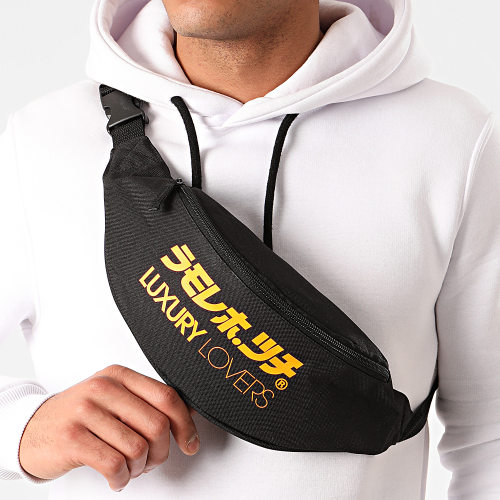 Sac Banane Shuto Noir Orange