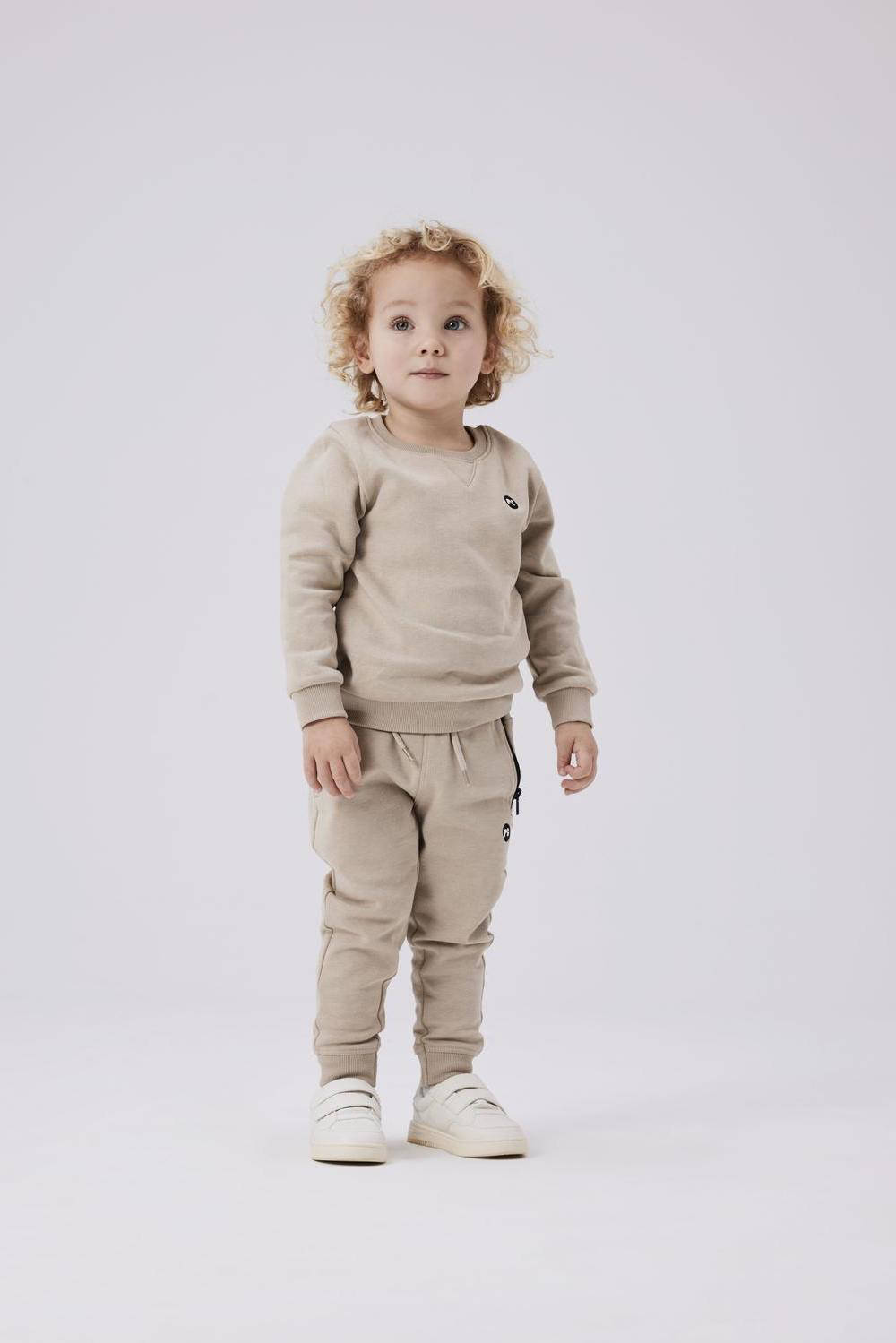 NAME IT slim fit joggingbroek NMMVIMO lichtbruin
