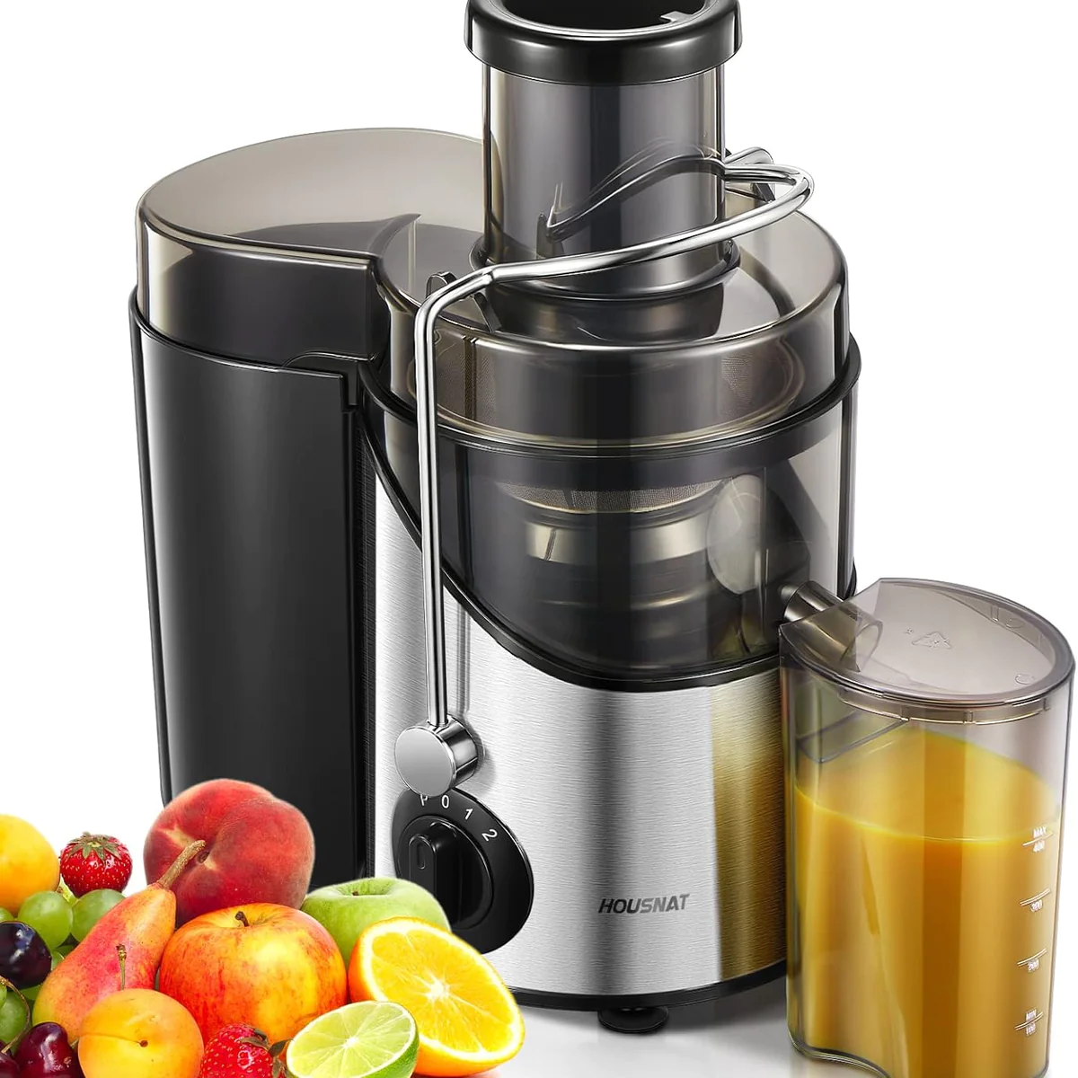 Centrifugeuse électrique Fruits et Legumes 400W gris noir Vendos85