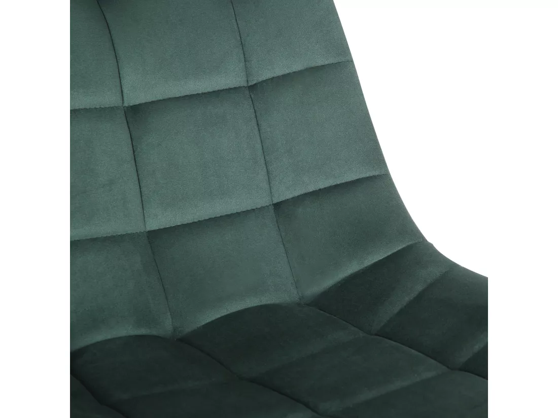 Chaise de bureau Medford - velours Vert81.00