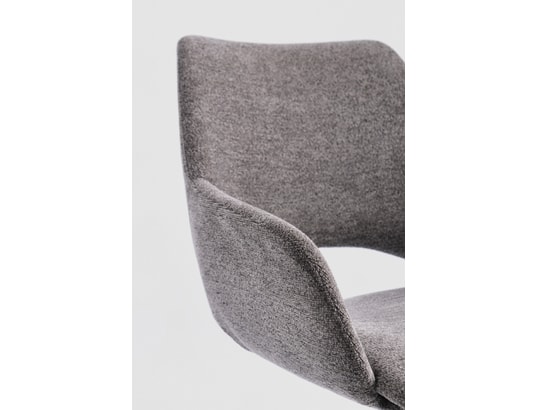 CONCEPT1 - Chaise Vivian grey pivotante