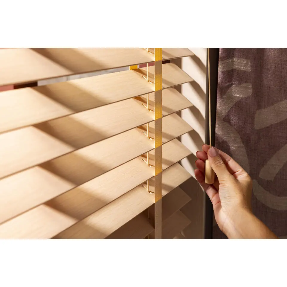 Fenstr houten jaloezie Oslo 50mm - licht eiken (25952)