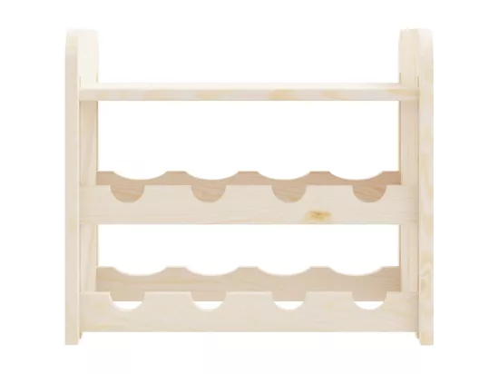 Casier à vin avec panneau supérieur 43x25x37 bois pin massif