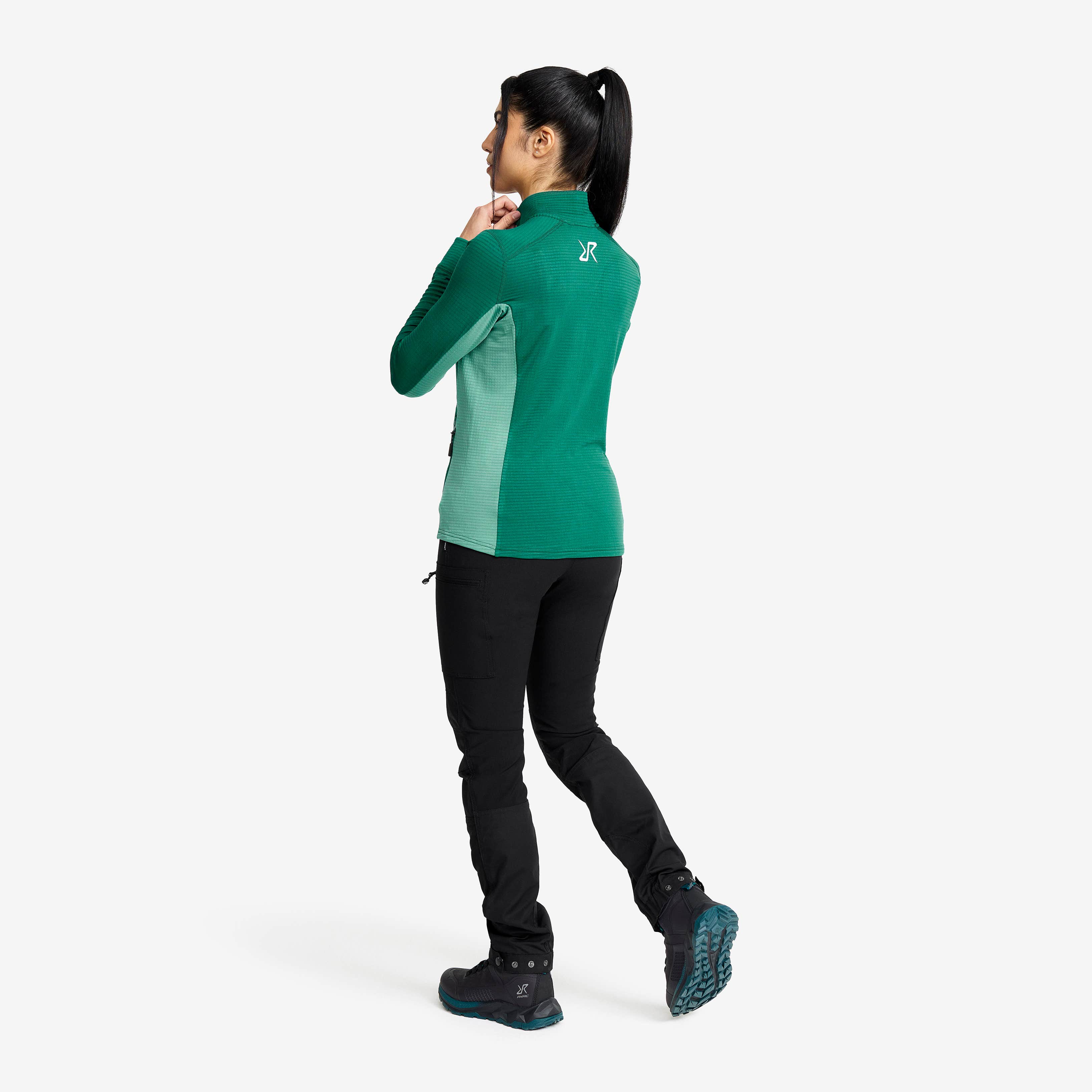 Waffle Full-zip Fleece  Dame North Sea