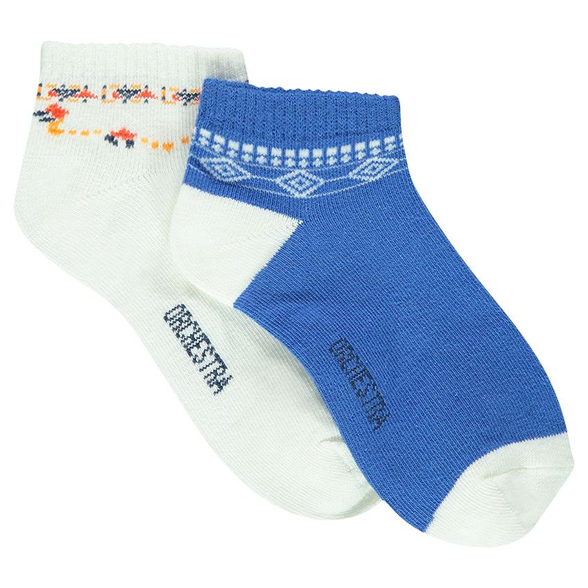 Lot de 2 paires de chaussettes courtes - Ecru