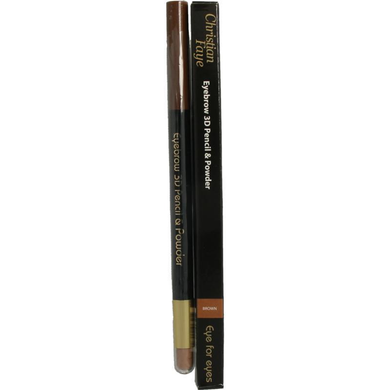 Christian Faye Eyebrow 3D pencil & powder brown 1G